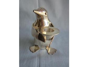 Penguin Candle Holder - Nickel Plated - Restoration Hardware