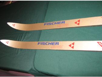 Vintage Fischer Crowne skis - wood