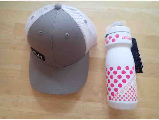 Camping/Hiking: Camelbak podium water bottle and hat