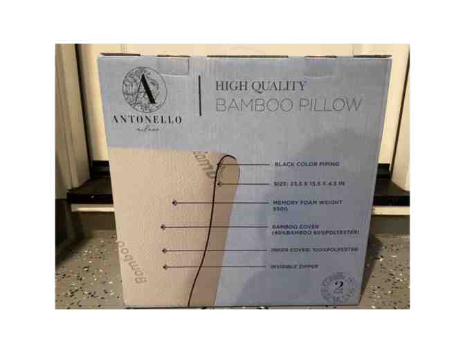 Two High-Quality Bamboo Memory Foam pillows - NEW