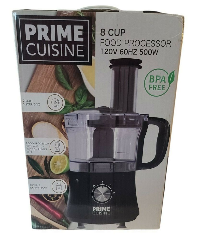 Prime Cuisine 8cup Food Processor BRAND NEW