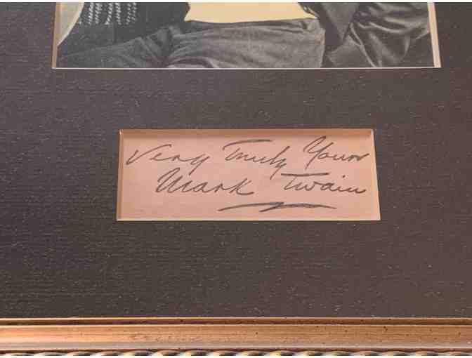 Mark Twain Samuel Clemens Autographed Piece