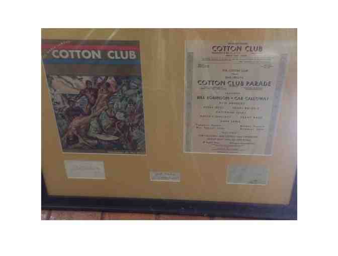 The Cotton Club Autographed Display.