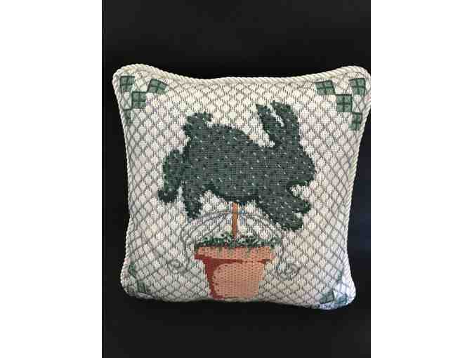 Pair of Needlepoint Pillows by Anne Connerton