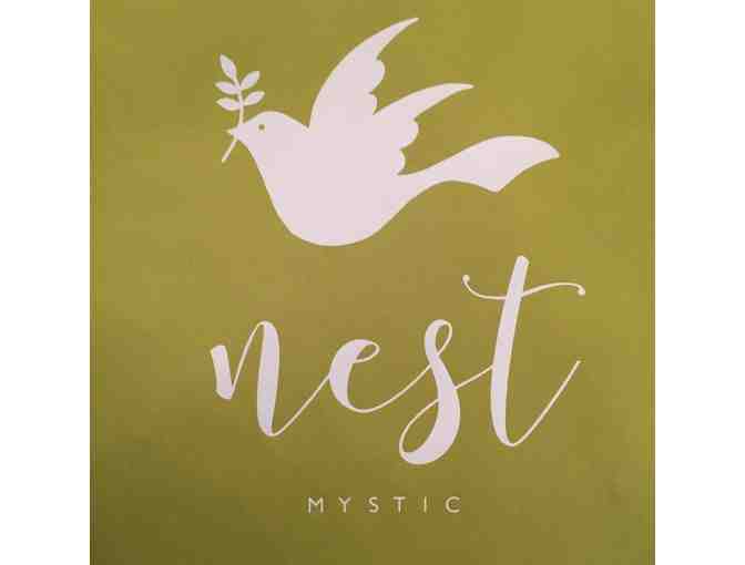 'Whalecome' pillow and $50 gift certificate to NEST in Mystic