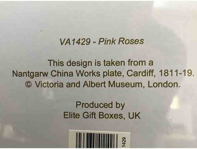 20 Tin Picnic 'Pink Rose' Plates from Yali Stonington
