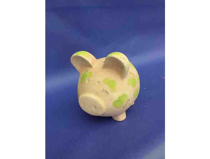 Kindergarten Student Decorated Pottery -Piggy Bank