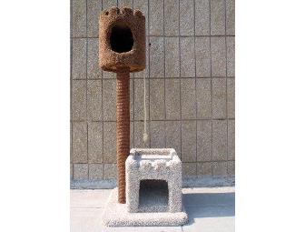 Five-foot Tall Cat Condo with Scratching Post