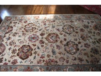 Handmade 5x8 Wool & Silk Area Rug