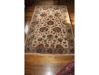 Handmade 5x8 Wool & Silk Area Rug