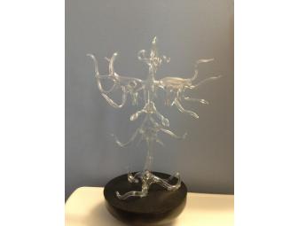 One-of-a-kind Phoenix Glass Sculpture