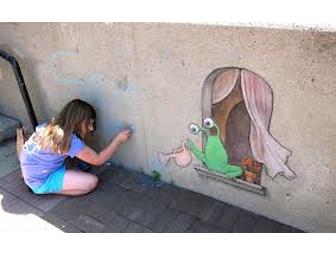 Custom Chalk Greeting at Your Home by David Zinn