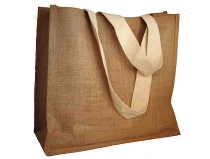 Reusable & Personalized Jute Tote Bags - 100 Count