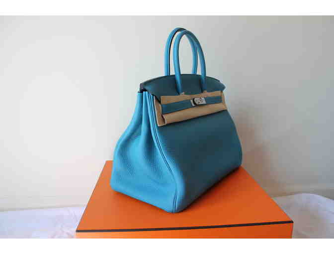 Exclusive Hermes Turqoise Blue Birkin 35cm