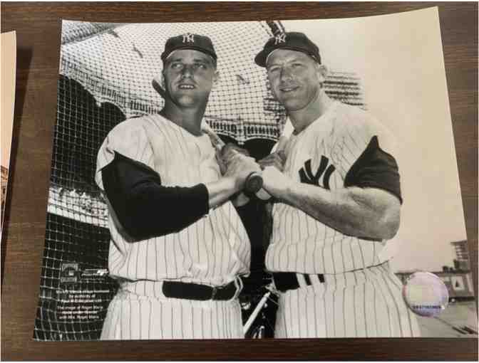 Lot of 3 Vintage New York Yankees Photos - Two authenticated by Major League Baseball