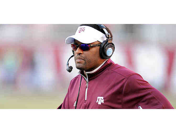 Kevin Sumlin, Texas A & M Head Football Coach,  Autograph Football