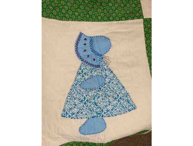 Vintage Handmade Applique Quilt