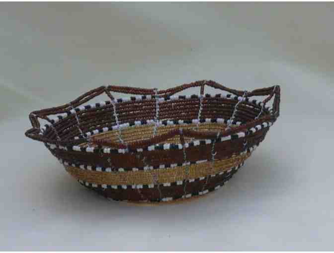 African hand crafted Beaded Bowl