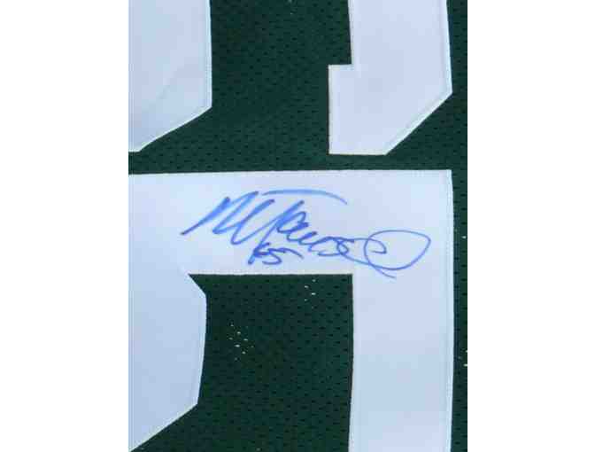 Green Bay Packer - #65 - Authentic SIGNED Jersey - Tauscher - size 48