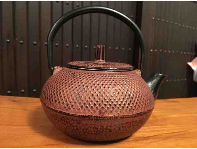 small metal japanese tea pot