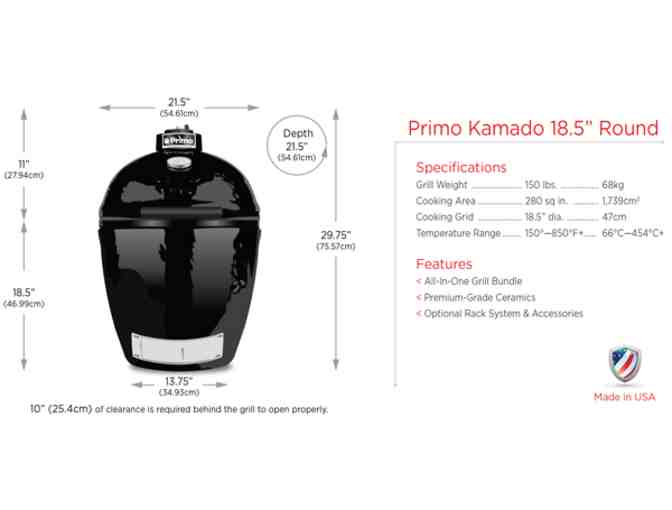 Primo Kamado All-in- One Ceramic Grill