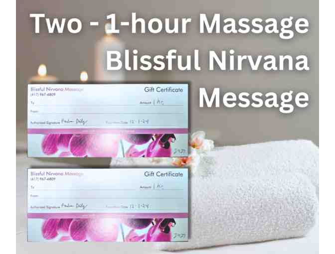 Two - One-Hour Massages at Blissful Nirvana Massage