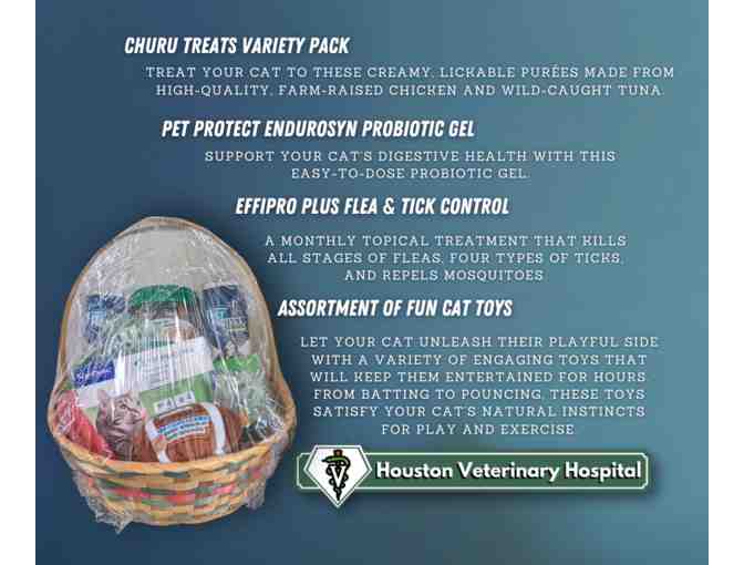 Whisker Wellness Bundle - Cat Vet Supplies Basket Donated by Houston Veterinary Hospital 2