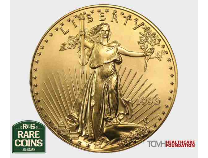 1998 1/2 oz American Gold Eagle Coin BU - Donated by R&S Rare Coins