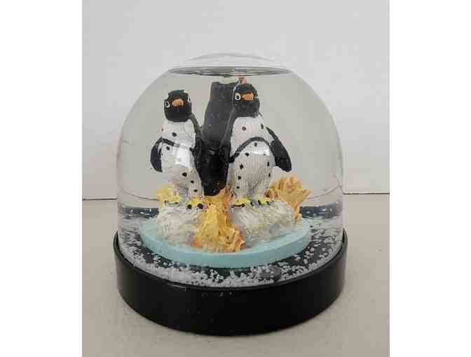 Monterey Bay Aquarium Penguin Water Globe