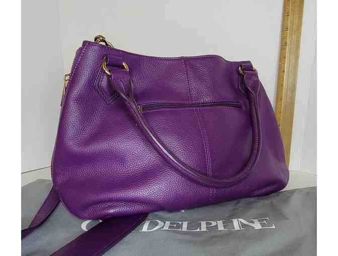 Ora Delphine - Deep Purple Purse Leather Purse - Gently Used