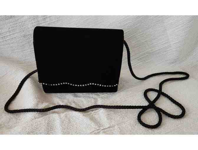 Elegant Black Evening Bag with Chain Strap