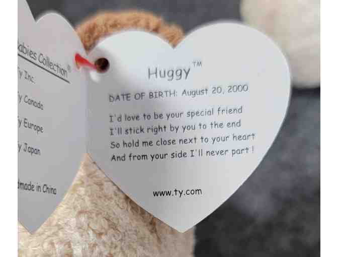 #0 Ty Beanie Buddy and Two Babies - Huggy The Bear