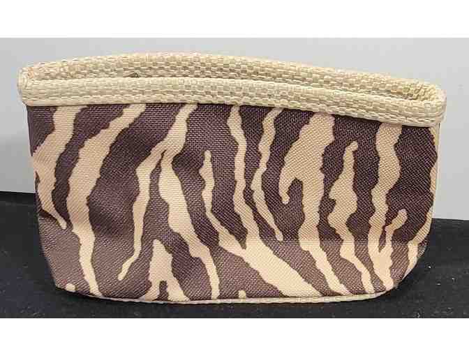 #20 - Estee Lauder Cosmetic Bags Zebra Animal Print - Vintage - Excellent Condition