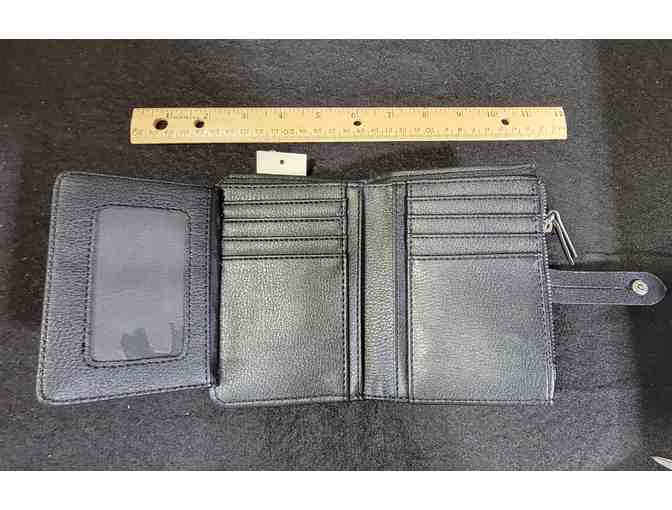 Black side zip wallet with zipper - NWT