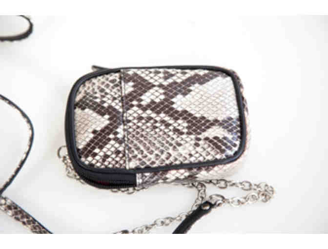 Faux Snakeskin Leather Purse