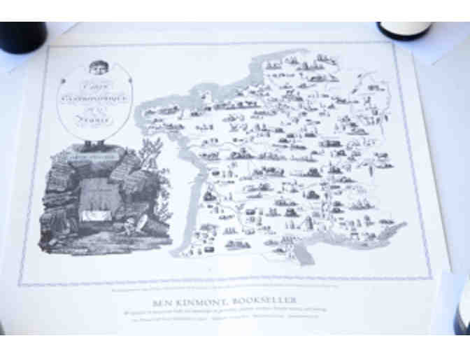 Letterpress Printed Map of France