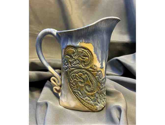 Pottery Pitcher with Handle and Kin Ship Goods Tote