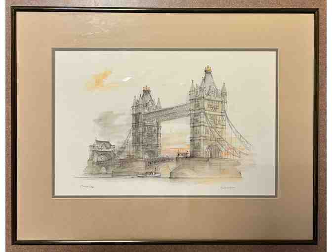 Watercolor of the Tower Bridge by Mads Stage