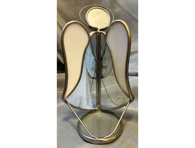 Stained Glass Angel Candle Holder
