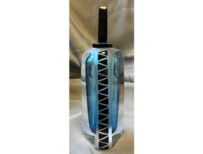 Blue Art Glass Perfume Bottle