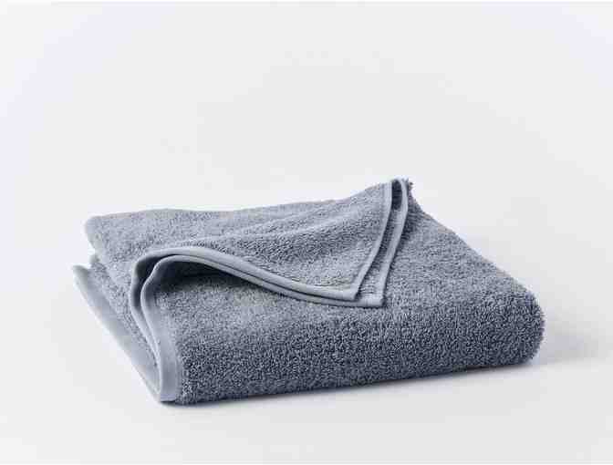 Coyuchi Organic Bath Towels (Set of 4) - Steel Blue - Photo 2
