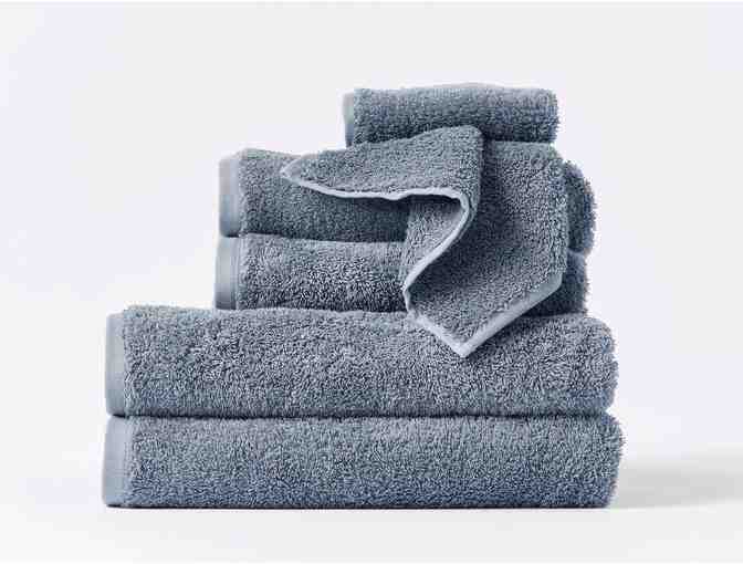 Coyuchi Organic Bath Towels (Set of 4) - Steel Blue - Photo 1