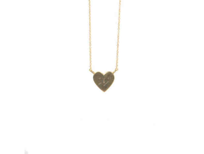 Love Struck Heart Necklace in Malachite