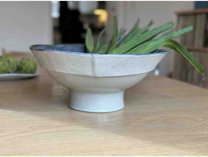 Large Pedestal Serving Bowl | Len Carella Ceramics