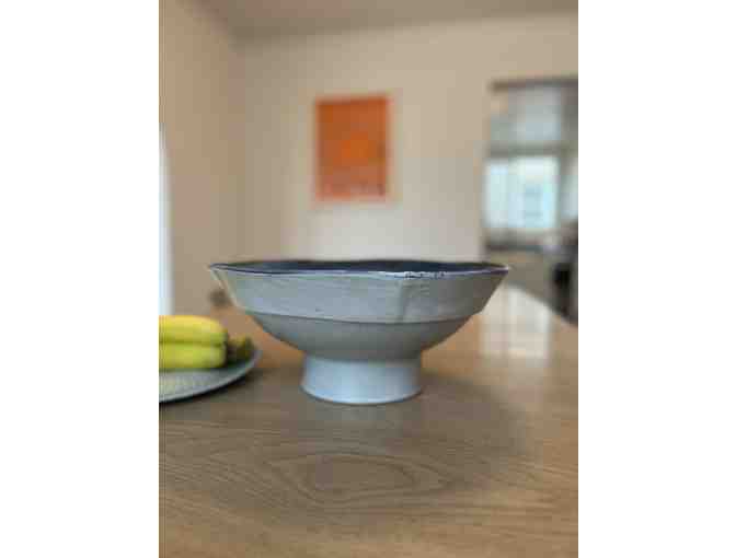 Large Pedestal Serving Bowl | Len Carella Ceramics