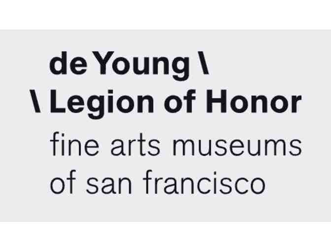4 General Admission Museum Passes to the deYoung or Legion of Honor