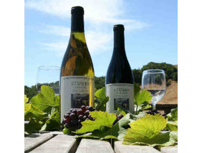 Stubbs Vineyard 3 Bottles 2012 Chardonnay and 3 Bottles 2012 Pinot Noir + Tour and Tasting for 4