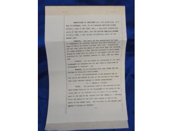 Babe Ruth 1919 Contract Copy