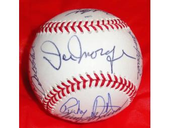 Autographed Baseball - Members of the Longest Game