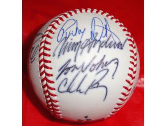 Autographed Baseball - Members of the Longest Game